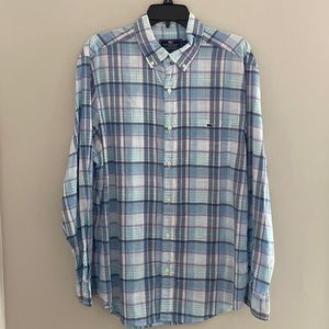 Vineyard Vines plaid button down sz L classic fit shirt